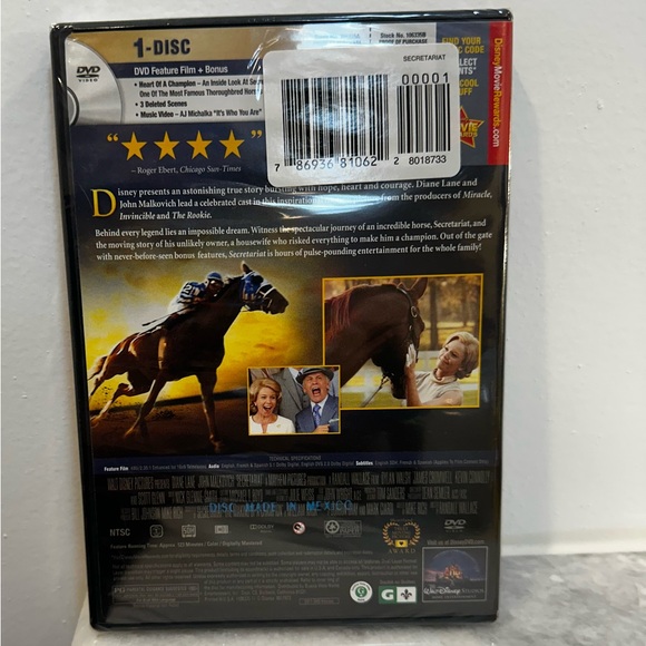 Disney Secretariat Movie New on DVD - Picture 2 of 2